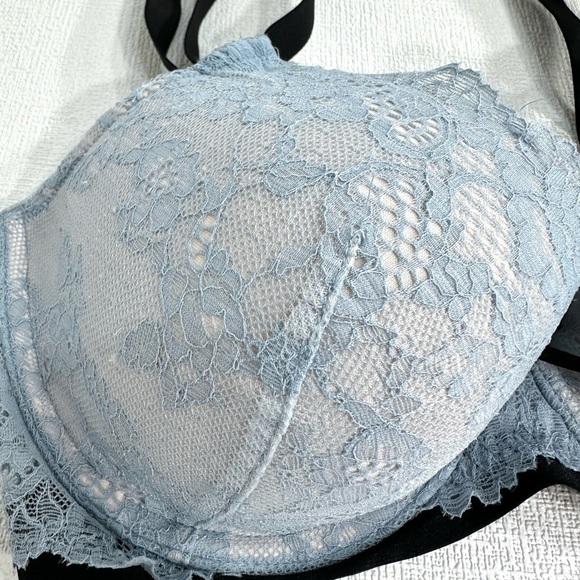 Victoria’s Secret lace bra molded cups blue size 34DD - Picture 2 of 9